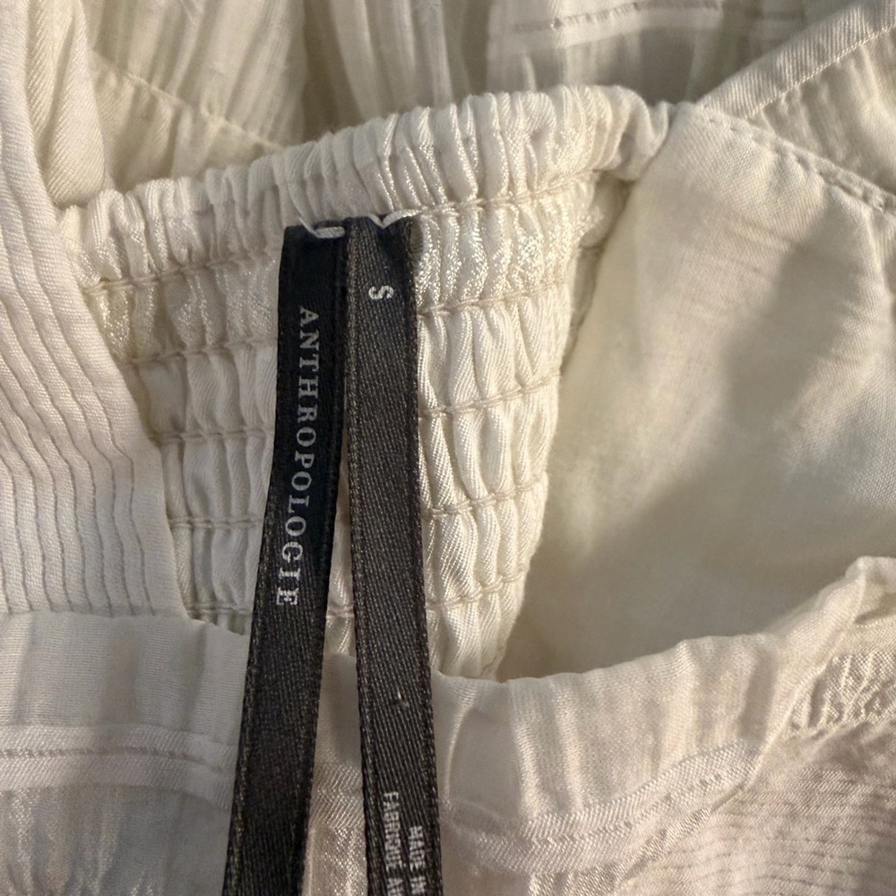Anthropologie White Tiered Maxi Dress - Picture 5 of 5